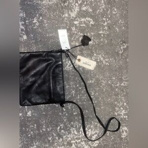 Margot Black Leather Shoulder Bag